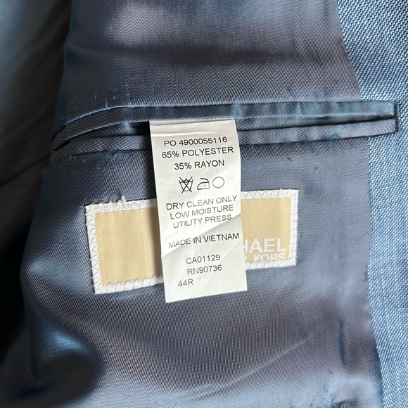 Michael Michael Kors Light Blue Sports Coat Blazer - Picture 3 of 13